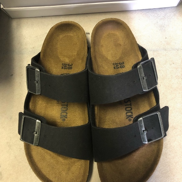 birkenstock arizona vegan anthracite
